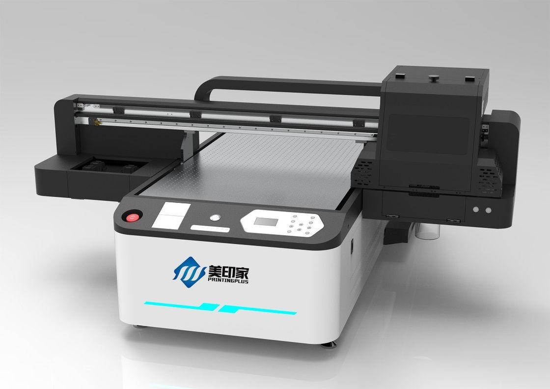 6 ความเร็วในการผ่าน เครื่องพิมพ์ CMYK UV Flatbed พร้อมความจุสูงสําหรับหลายวัสดุ