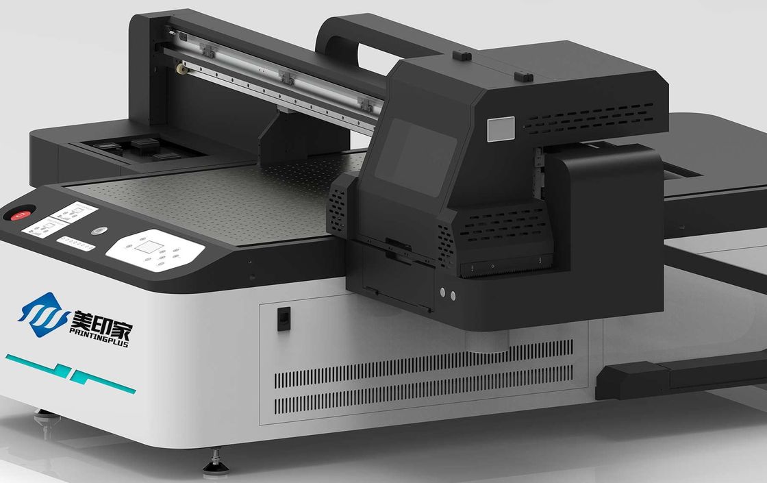 เครื่องพิมพ์แบบ flatbed UV 1440 DPI แบบมืออาชีพ / เครื่องพิมพ์แบบ flatbed UV พร้อมแนวทาง THK