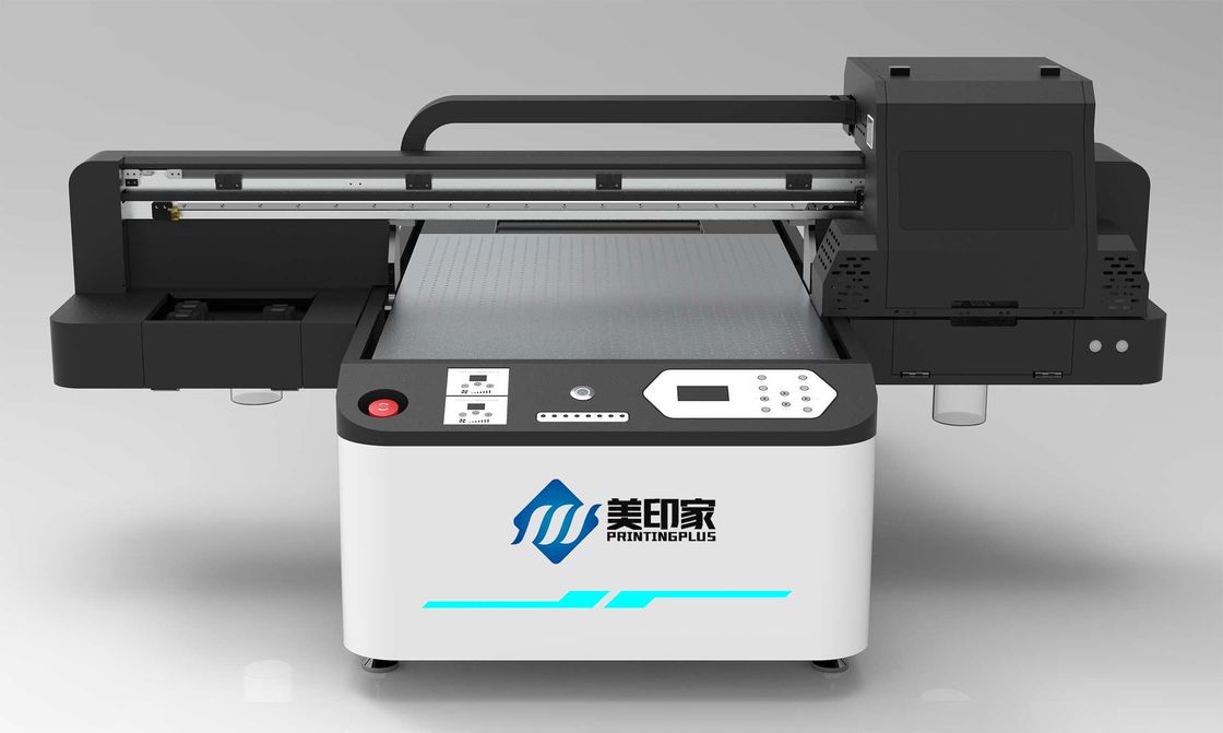 เครื่องพิมพ์ UV Inkjet Flatbed พร้อมหมึกสีสีสําหรับวัสดุสีแมทและเนื้อเยื่อที่สว่าง
