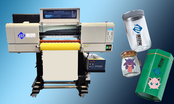 เครื่องทำความร้อนลูกกลิ้งเครื่องพิมพ์หมึก UV DTF พร้อม Maintop 6.1 / PP Soft RIP ความกว้างการพิมพ์สูงสุด 600 มม