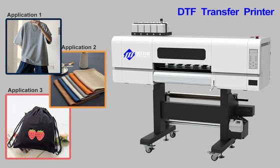 เครื่องพิมพ์ DTF หนัง PET ขนาด 620MM พร้อมหัวพิมพ์ EPSON-I3200 A1 น้ําหนักสุทธิ 200KG