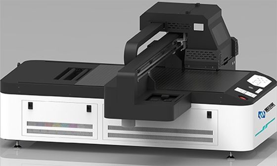 เครื่องพิมพ์ UV Inkjet Flatbed พร้อมหมึกสีสีสําหรับวัสดุสีแมทและเนื้อเยื่อที่สว่าง